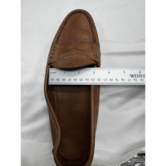 COLE HAAN Hand Sewn Brown Leather PENNY LOAFERS Sz 11 Office Work Academia - Picture 11 of 11